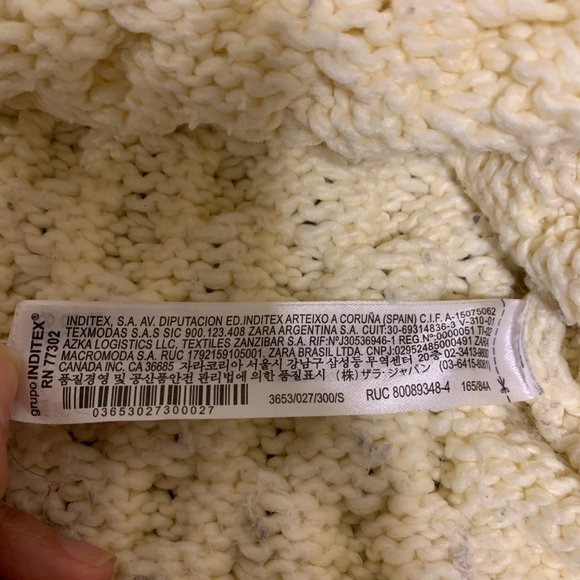 BLOGGER FAV ZARA Chunky Cable Knit Cropped Cardigan 3653/027, Yellow, Size S - Picture 5 of 8